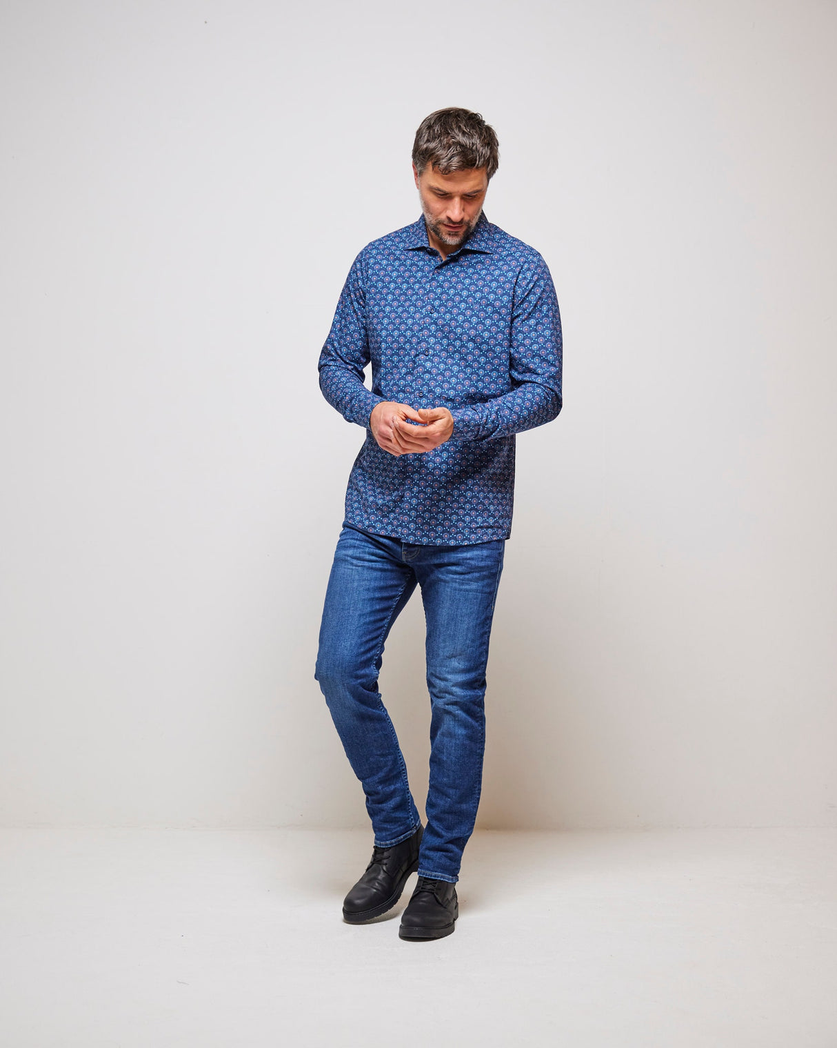 Medium Wash Blue Regular Fit Jeans