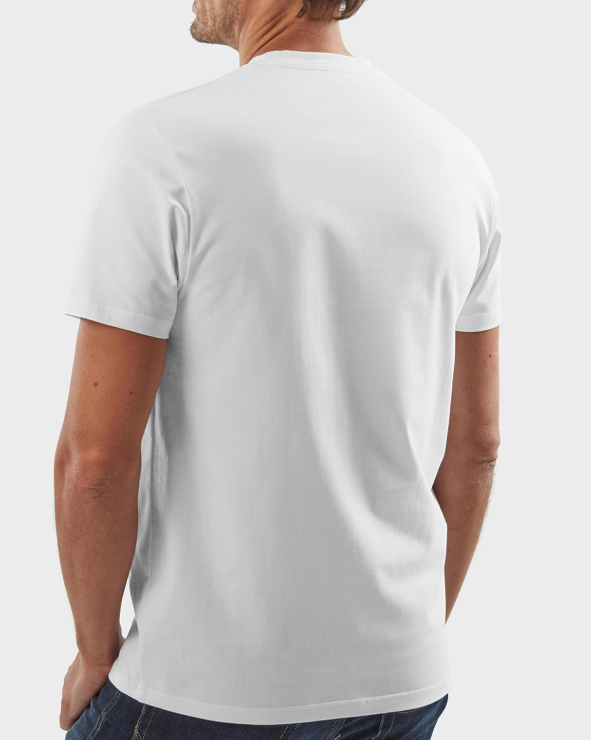 White-Casual-Crew-Neck-T-Shirt
