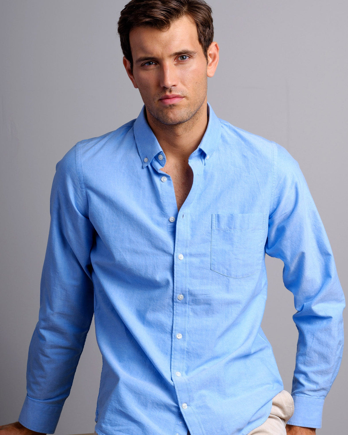 Blue-Varsity-Oxford-Cotton-Shirt