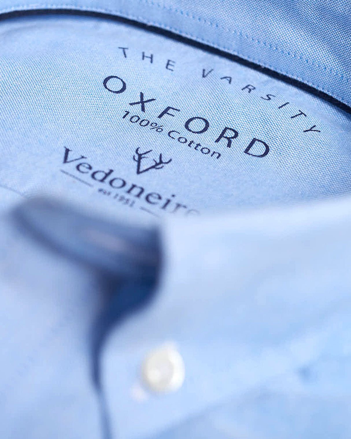 Blue Varsity Oxford Cotton Shirt