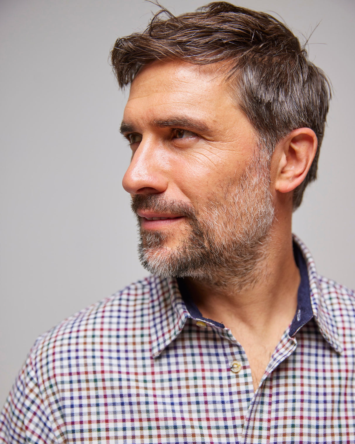 White Check 100% Brushed Cotton Shirt