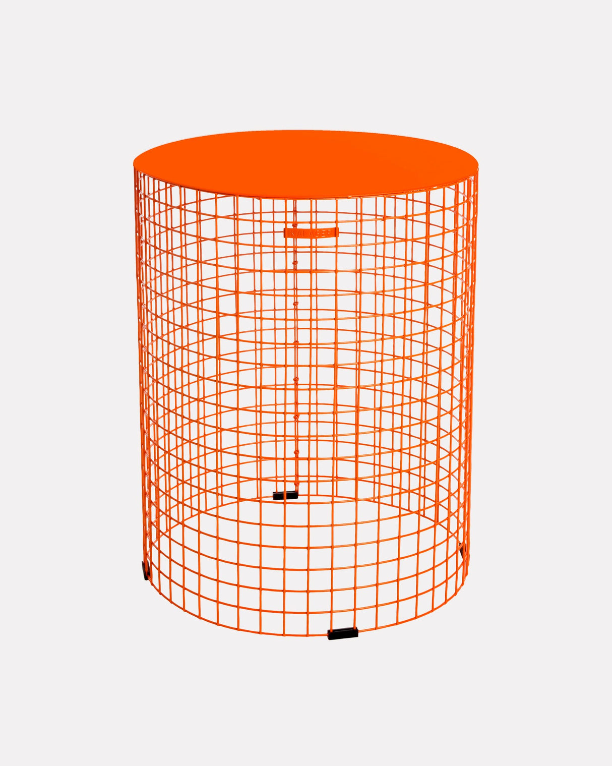 Orange-Small-Round-Wire-Pedestal