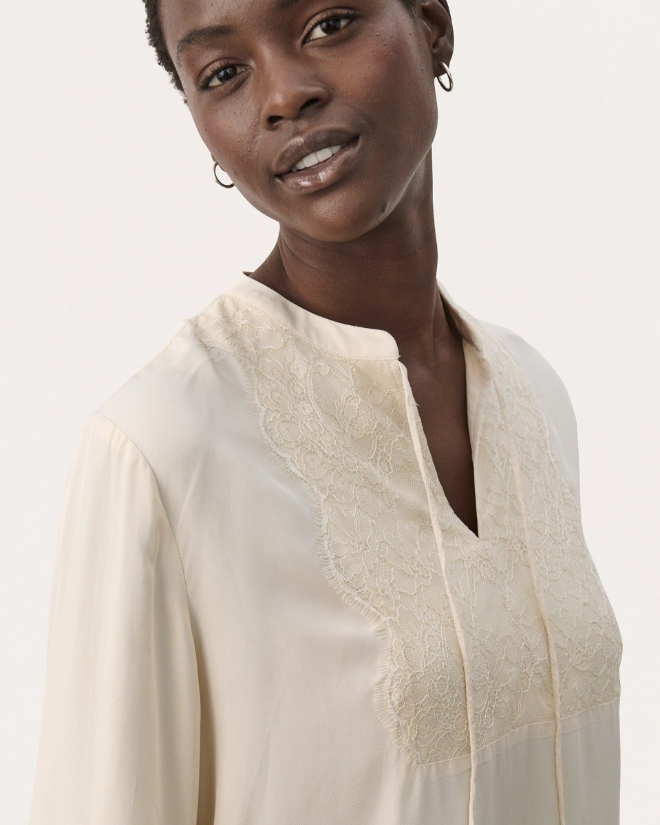 Birch Laynie Tie Neck Blouse