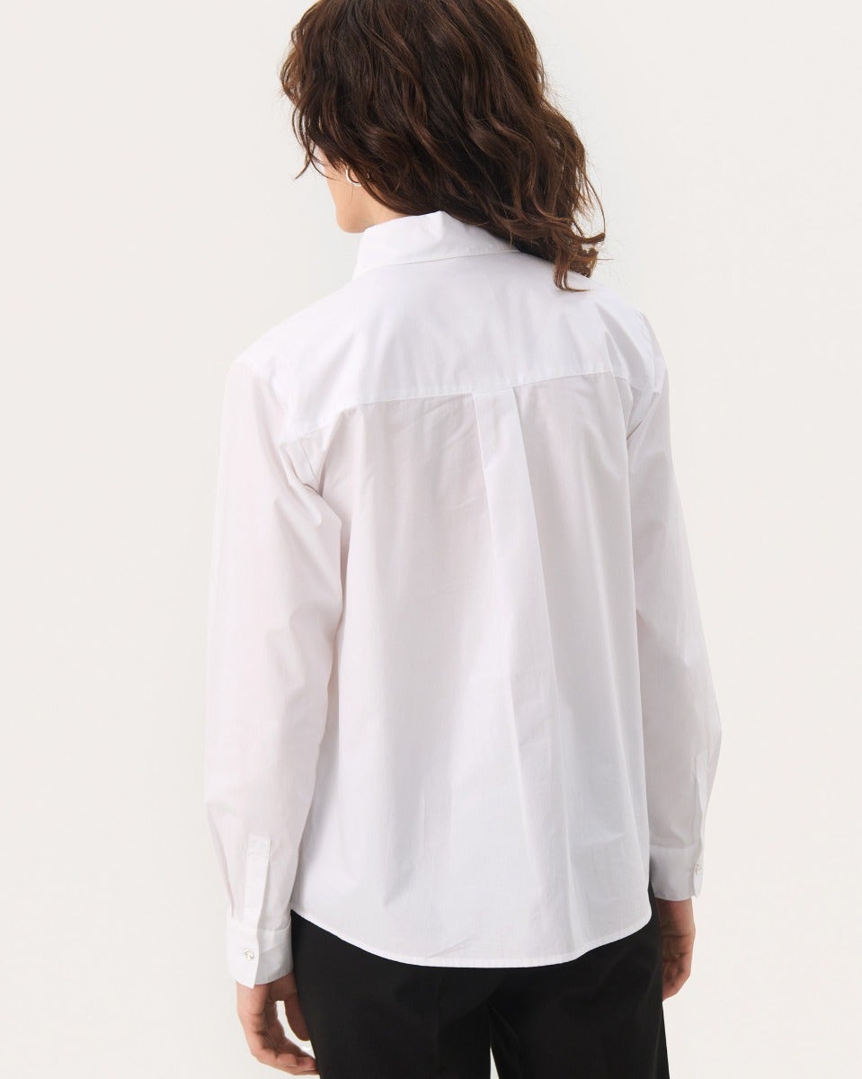 Bright White Maye Sequin Detail Shirt