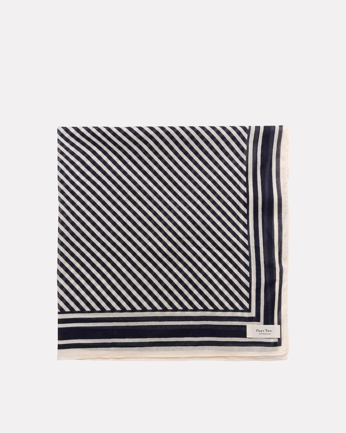 Dark Navy Stripe Phip Scarf