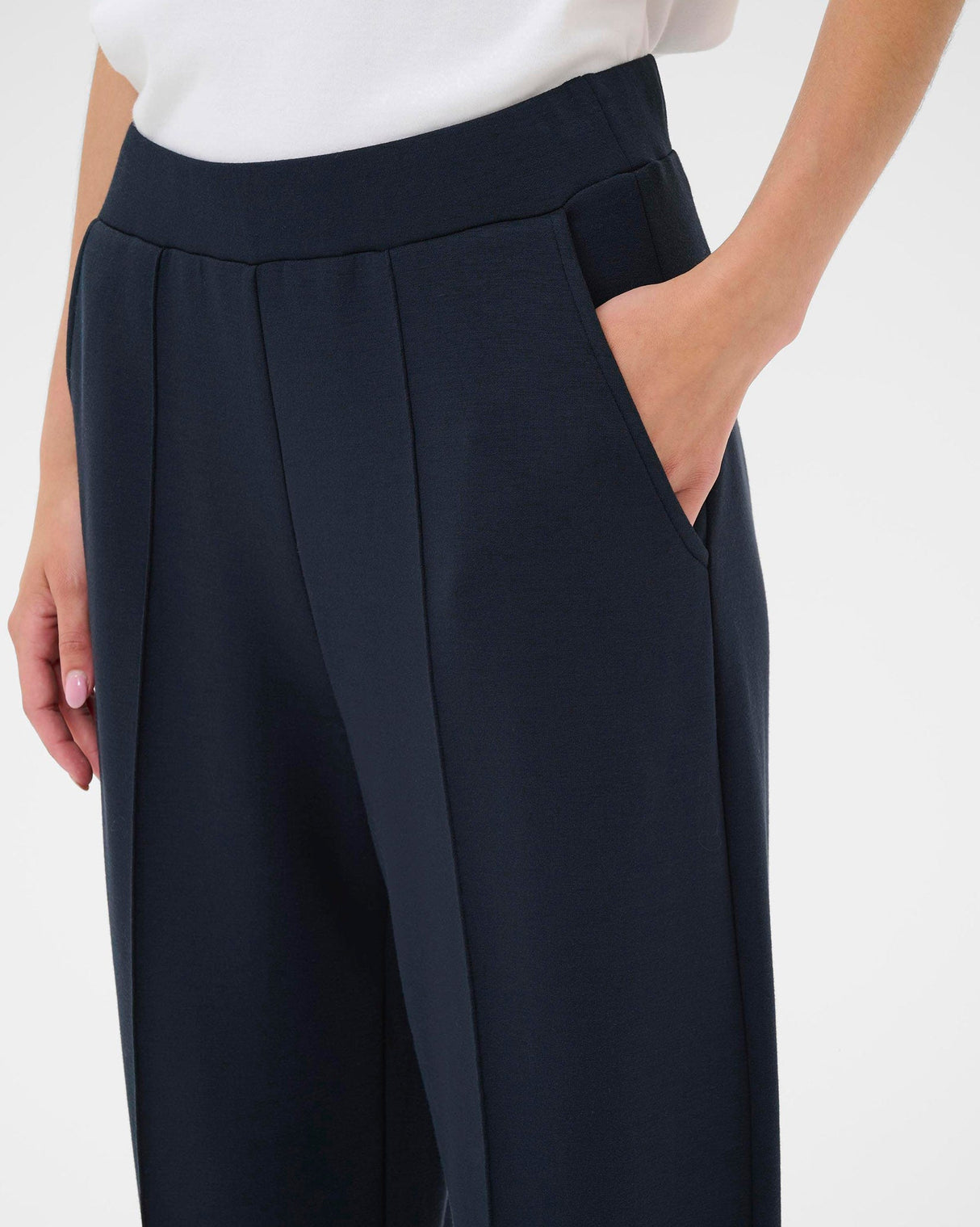 Dark Navy Blue Zena Trousers