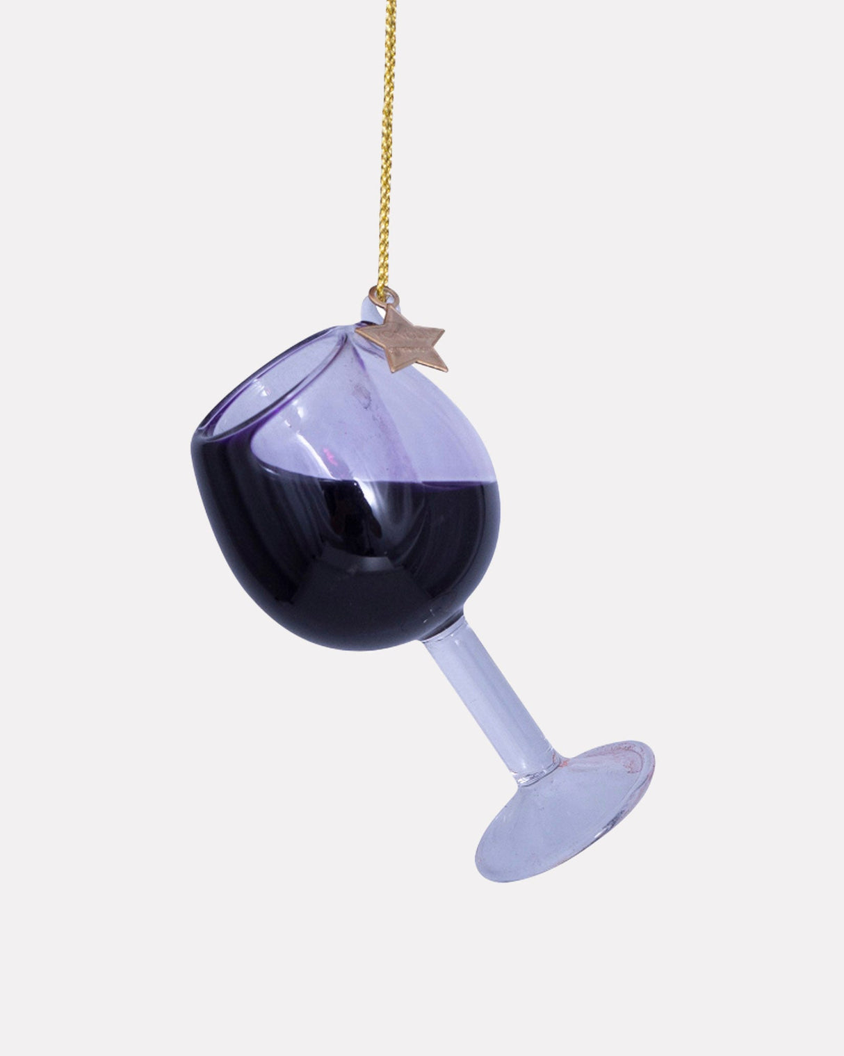 Glass Of Red Wine Glass Tree Ornament