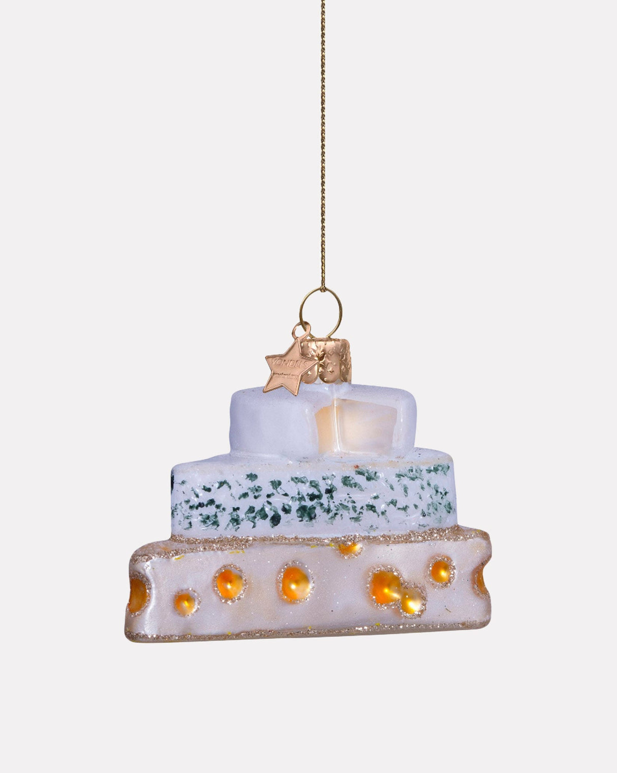 Triple Cheese Glass Tree Ornament