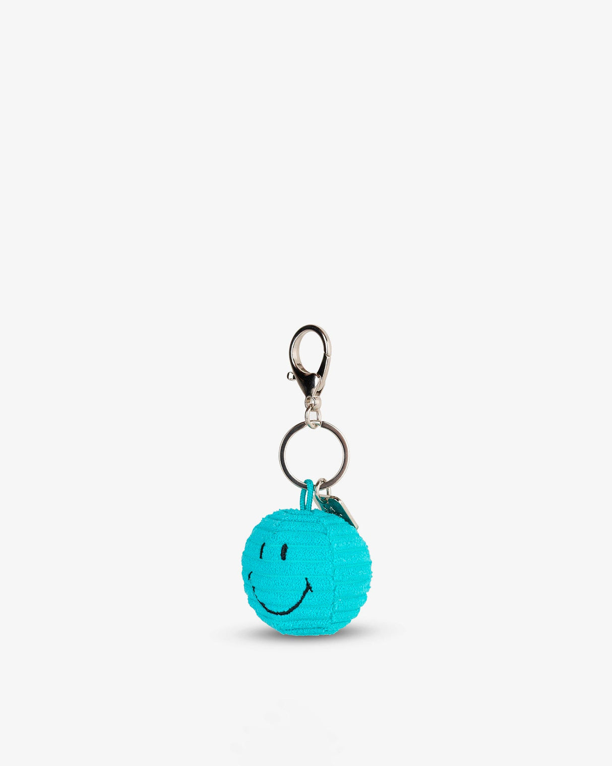 Teal-Smiley-Corduroy-Keychain