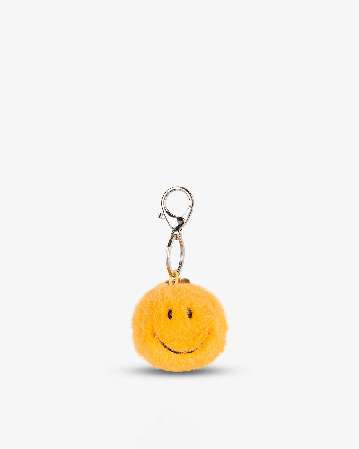 Yellow-Smiley-Fuzzy-Keychain