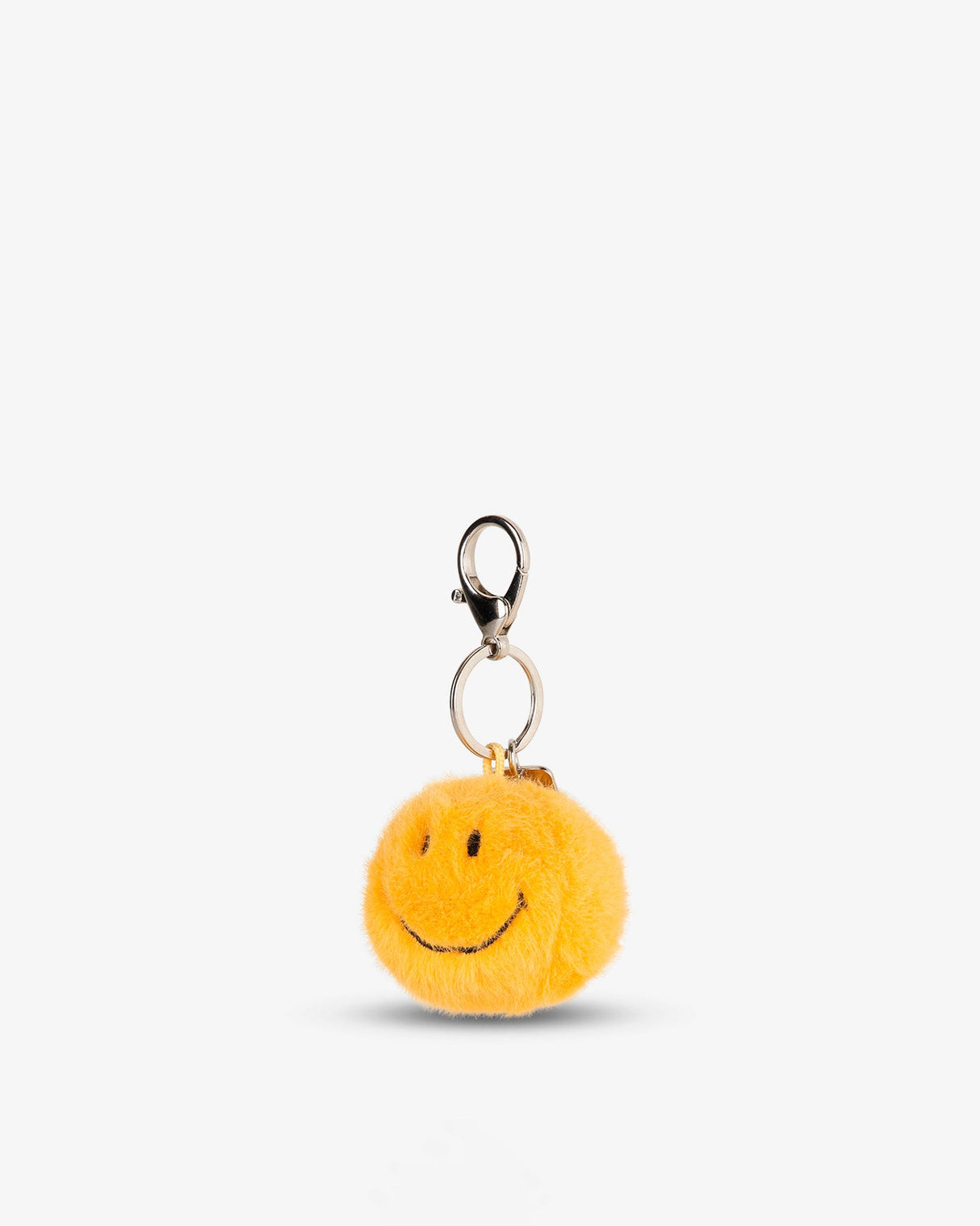 Yellow-Smiley-Fuzzy-Keychain