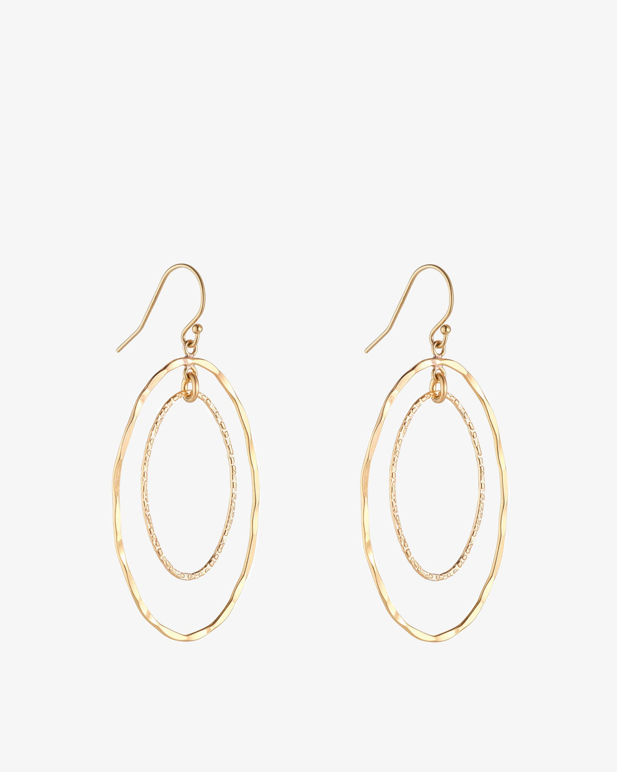 Gold-Filled-Textured-Double-Oval-Drop-Earrings