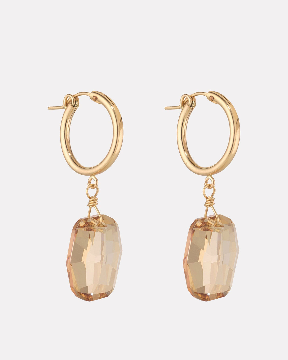 Golden-Shadow-Gold-Filled-Clip-Hoop-Earrings