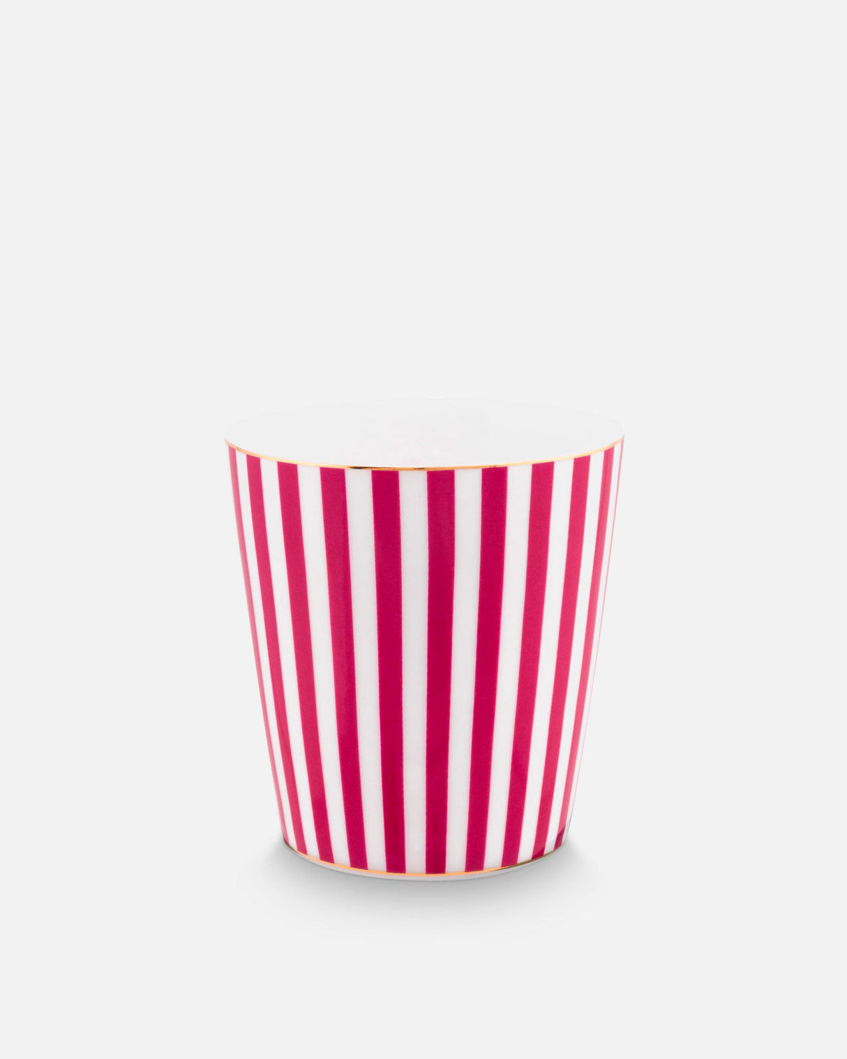 Royal Stripes Dark Pink Handleless Mug & Tea Tip Set
