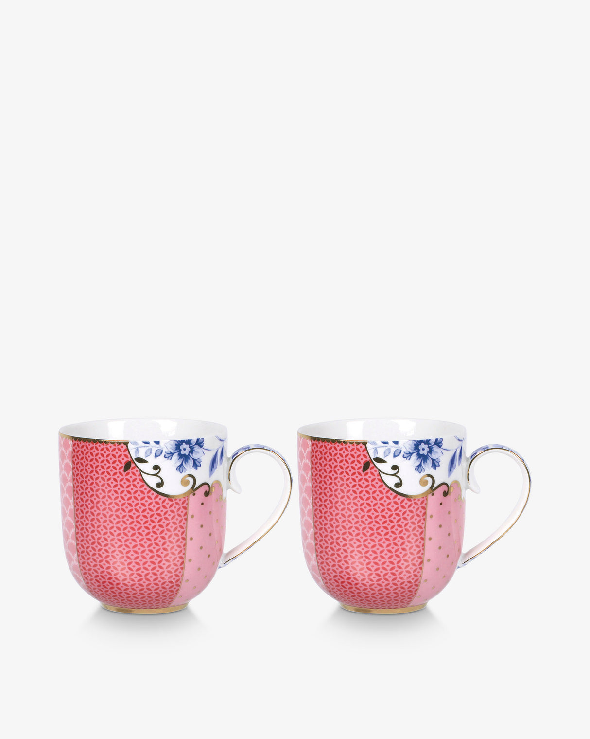 Royal Multi Pink Small Mugs - Set of 2