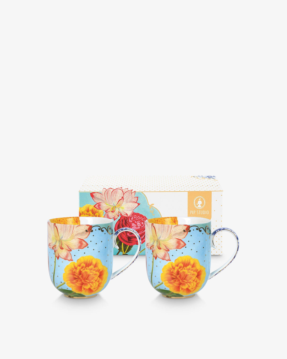 Royal-Multi-Flowers-Large-Mugs-Set-of-2