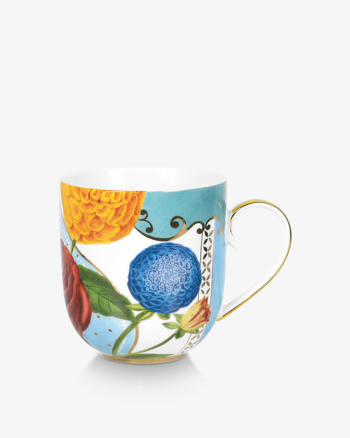 Royal Multi Flowers Large Mugs - Set of 2