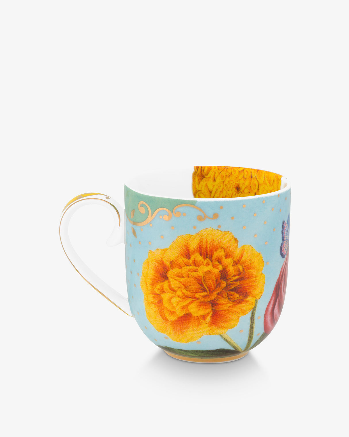Royal Multi Flowers Large Mugs - Set of 2
