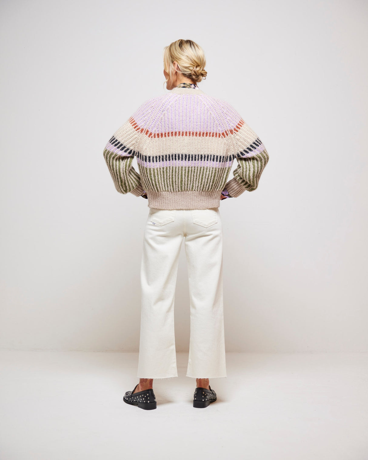 Pastel Lilac Rosanna Mohair Blend Cardigan