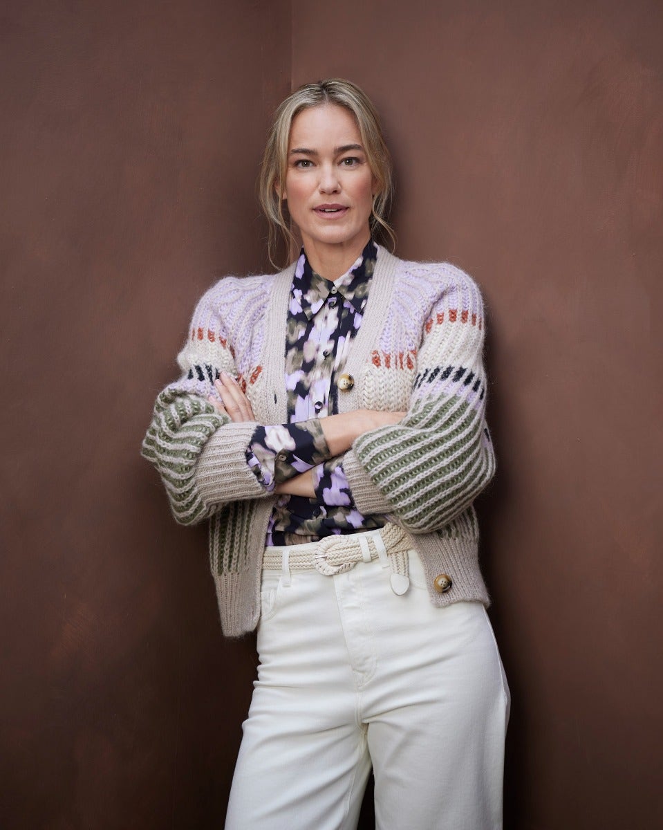 Pastel Lilac Rosanna Mohair Blend Cardigan