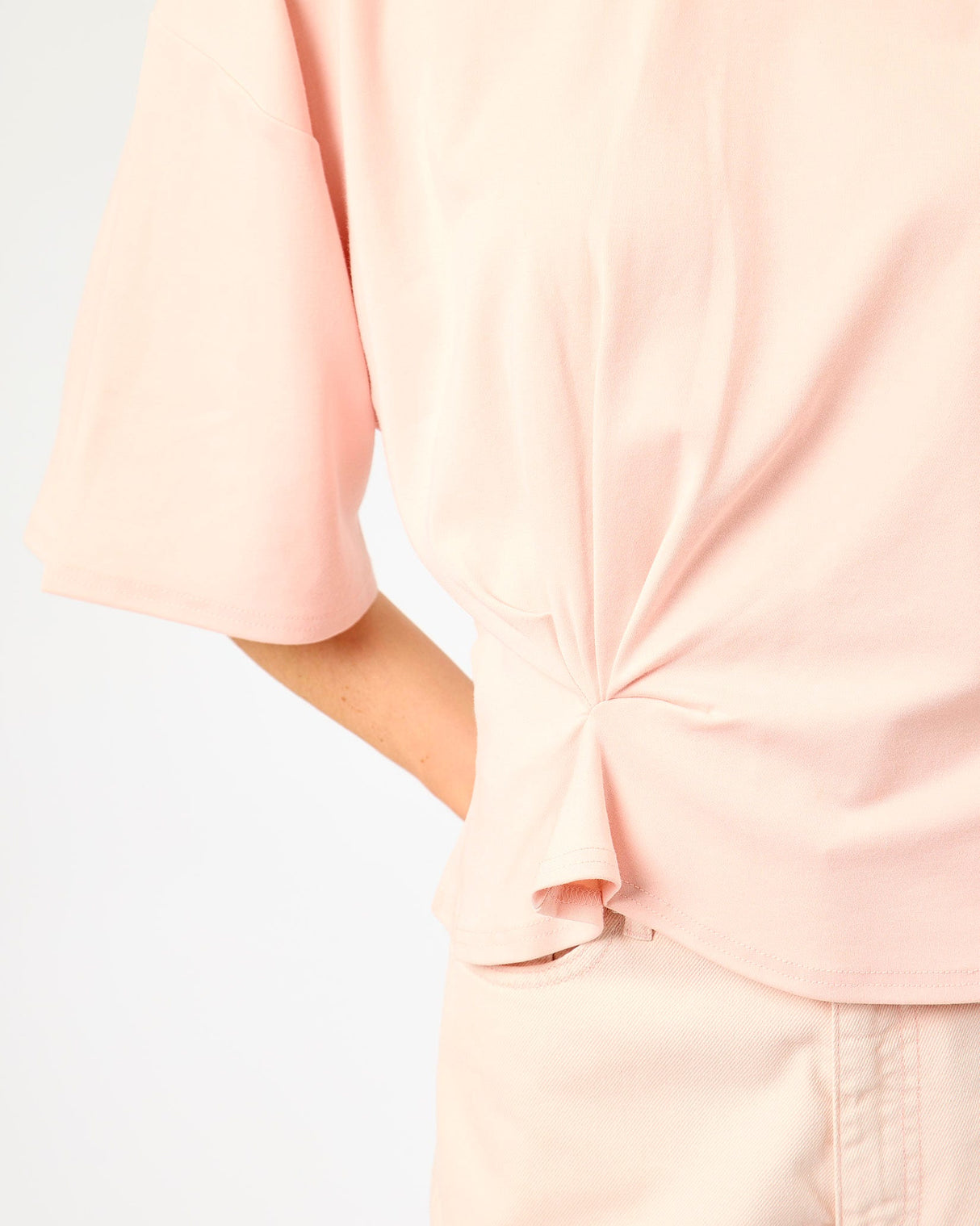 Crystal Missouri Cotton Blend Twist Detail Top