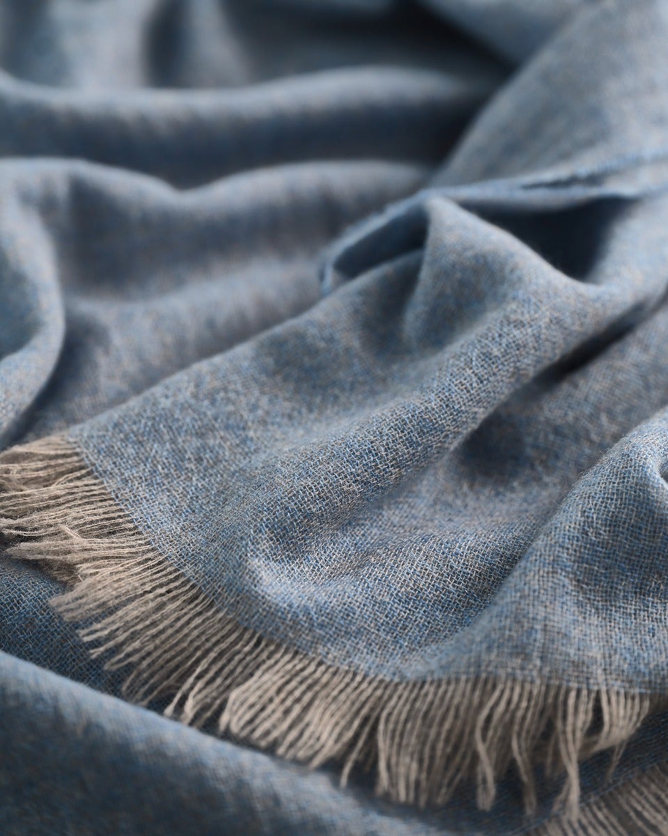 Denim 100% Cashmere Scarf