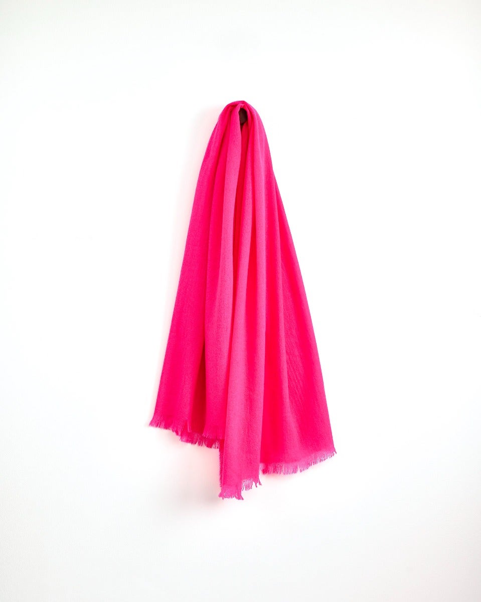 True Fuschia 100% Cashmere Scarf