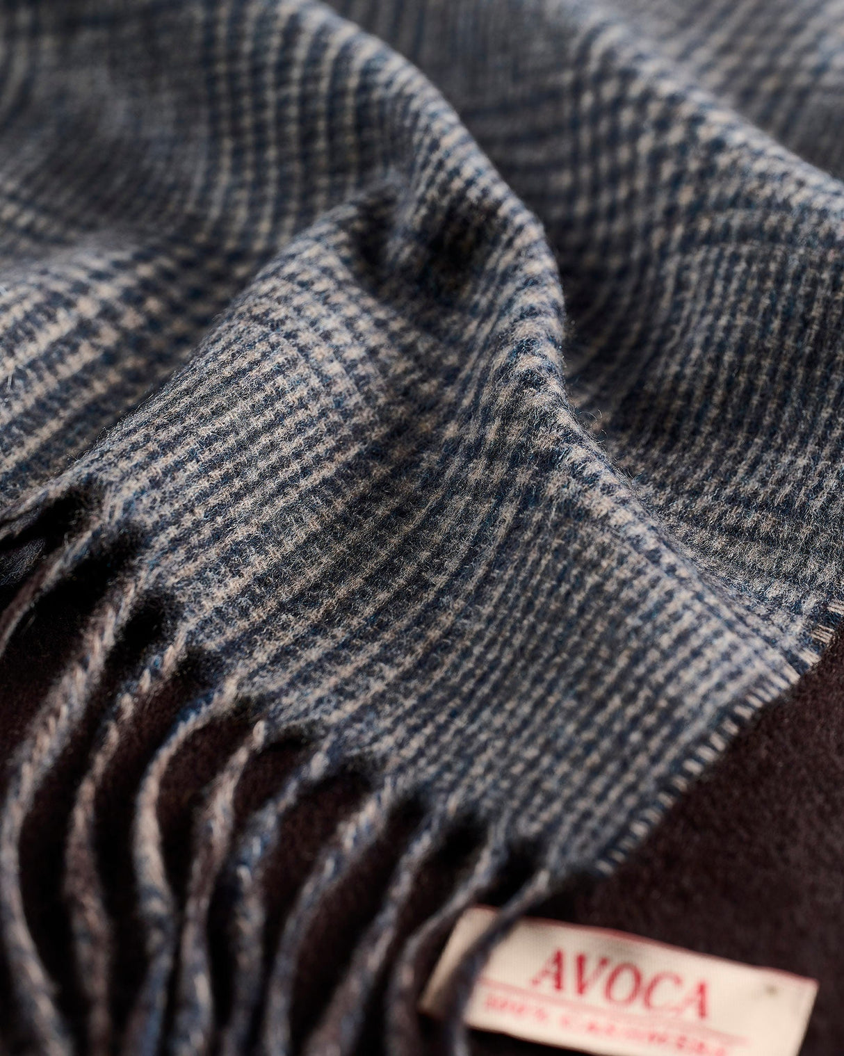 Brown-Check-100%-Cashmere-Double-Layer-Scarf