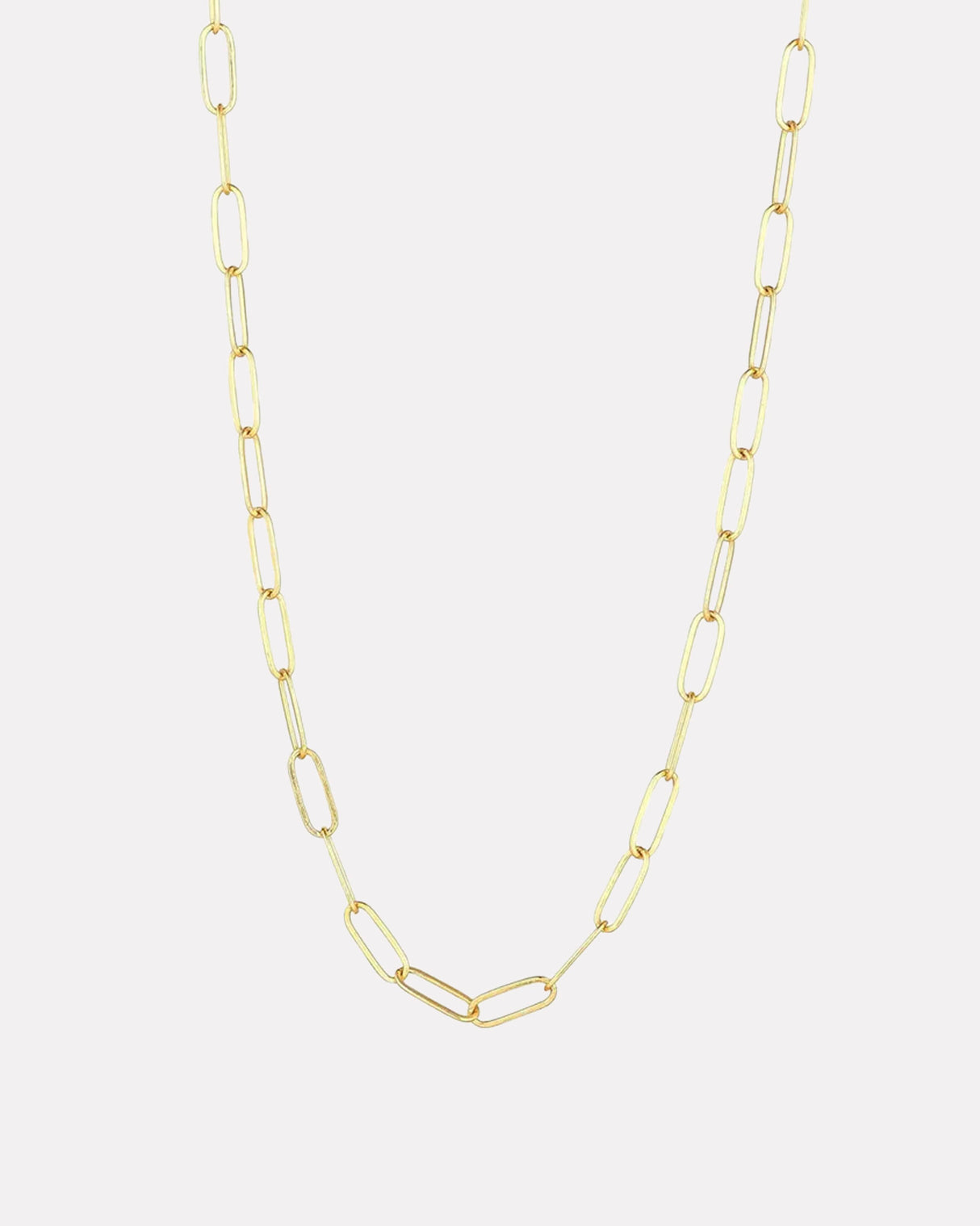 Gold Filled Paperclip Necklace