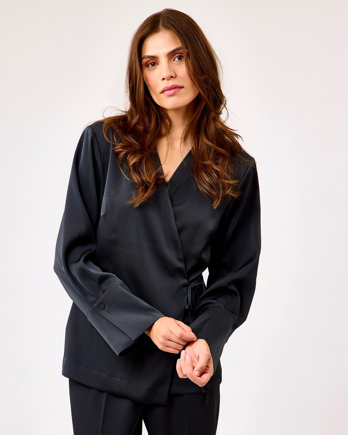 Grey-Glari-Long-Sleeve-Wrap-Top