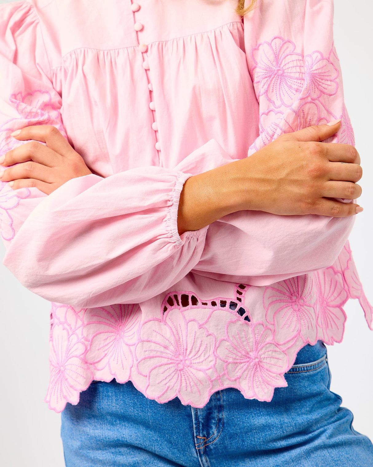 Lilac Chiffon Elinor Blouse
