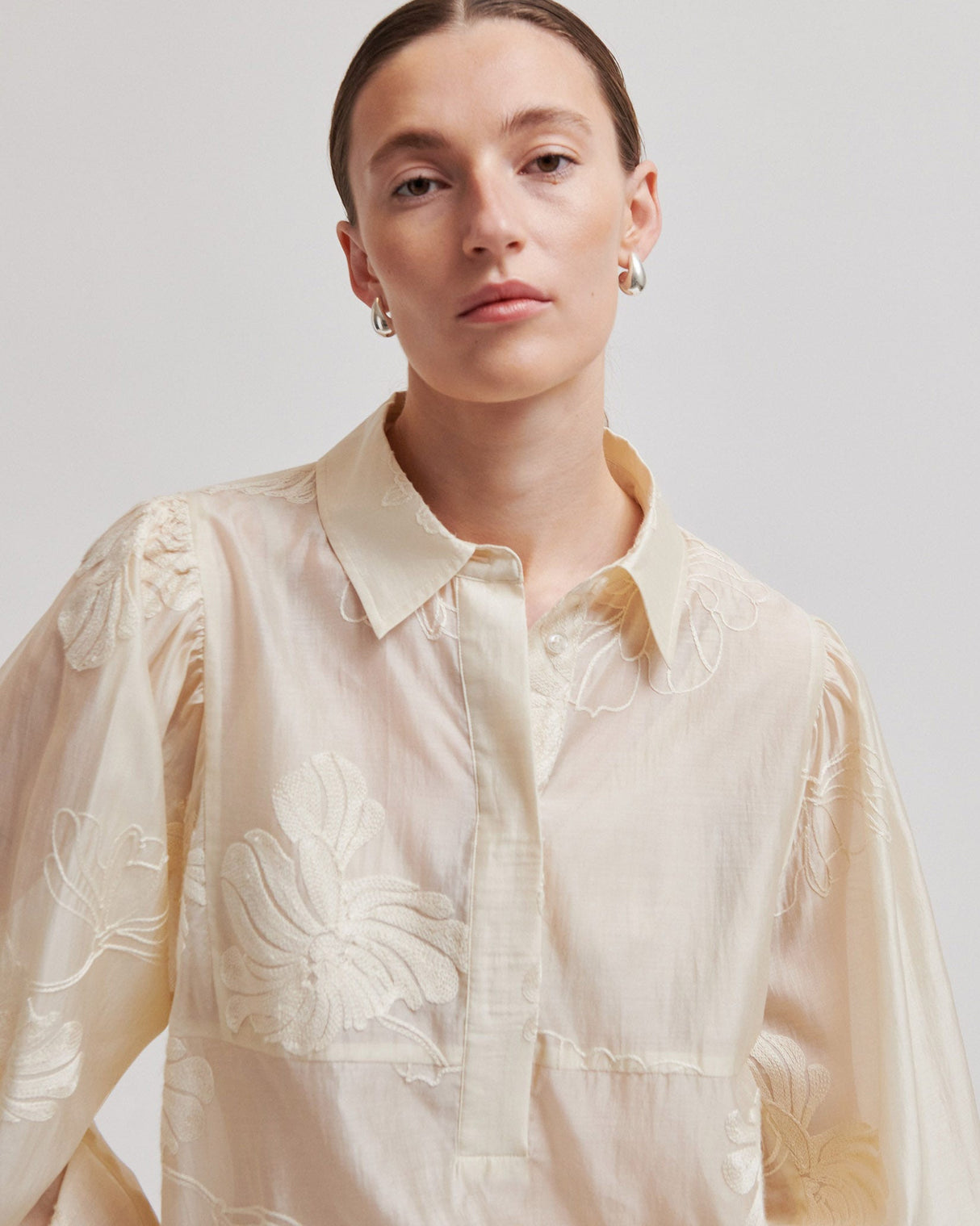 Soft Beige Vira Blouse