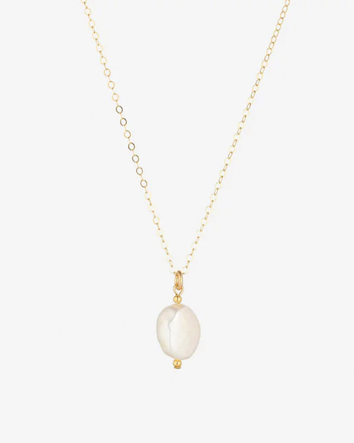 Gold Filled Baroque Pearl Pendant
