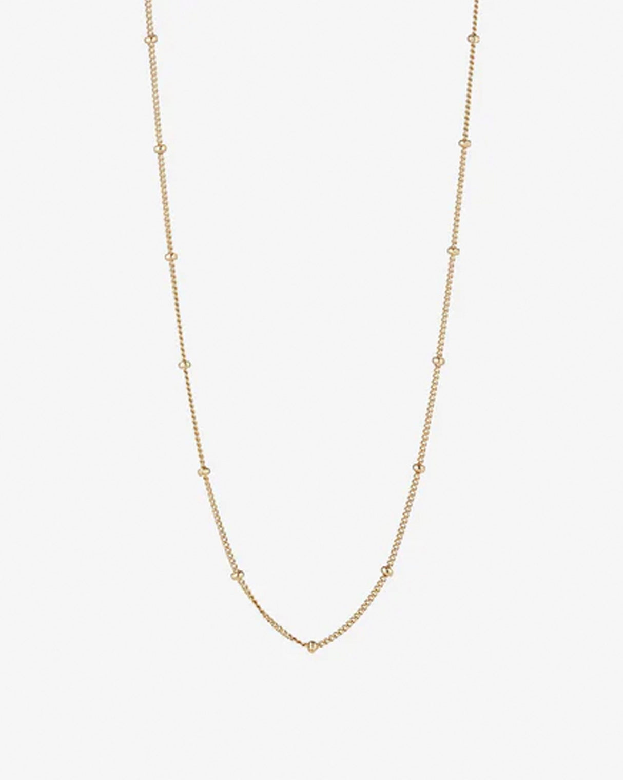 Gold Filled Satellite Beaded Necklace