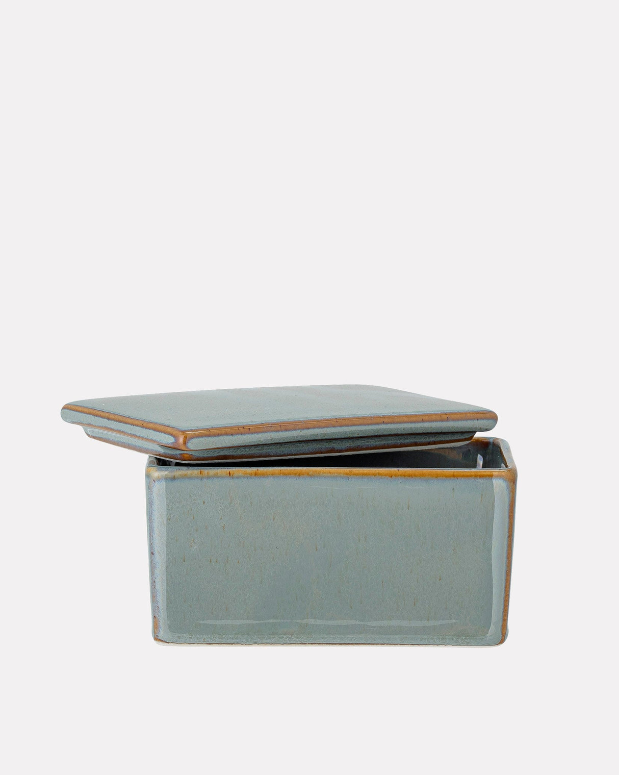 Green Pixie Stoneware Butter Box