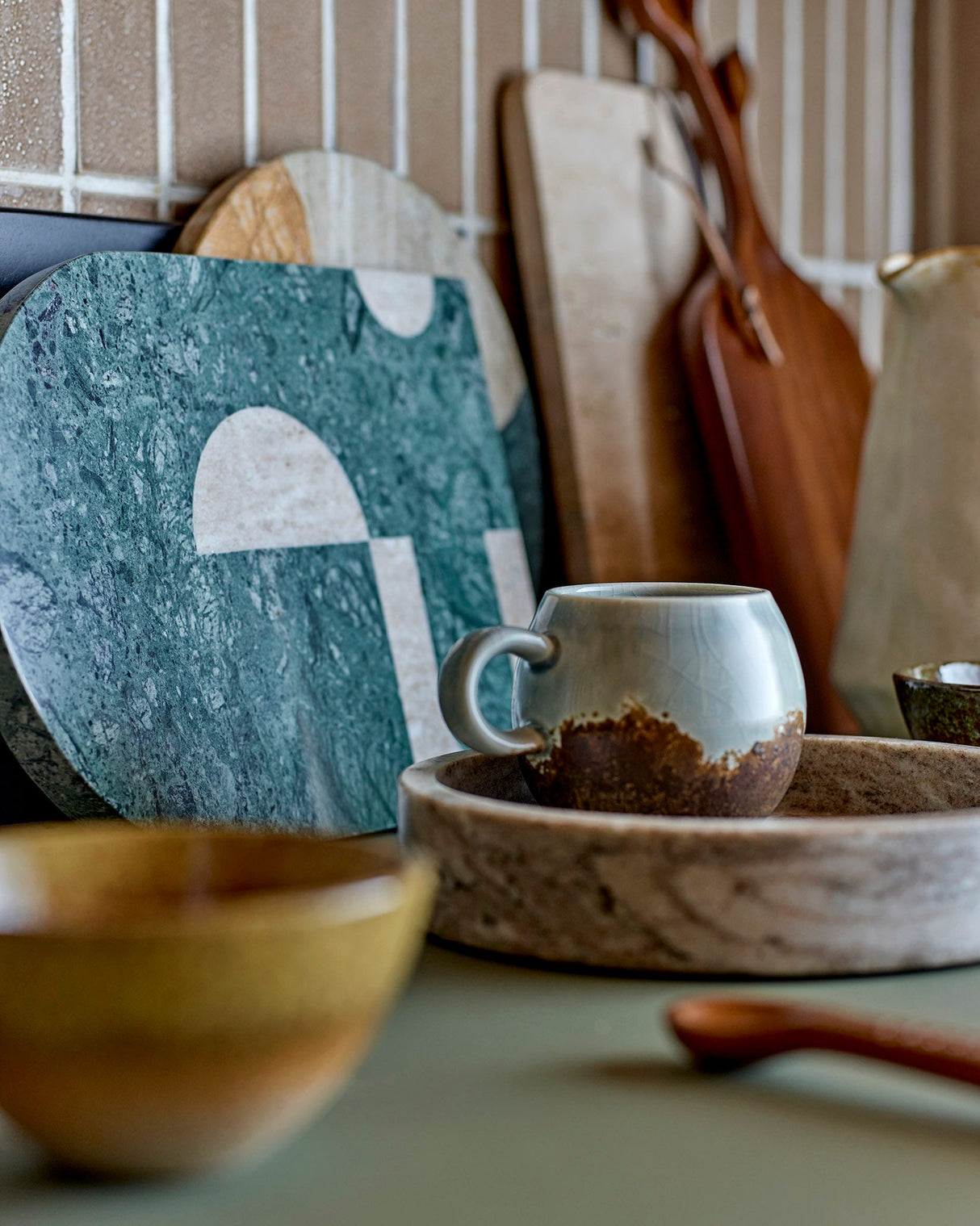 Brown Paula Stoneware Cup