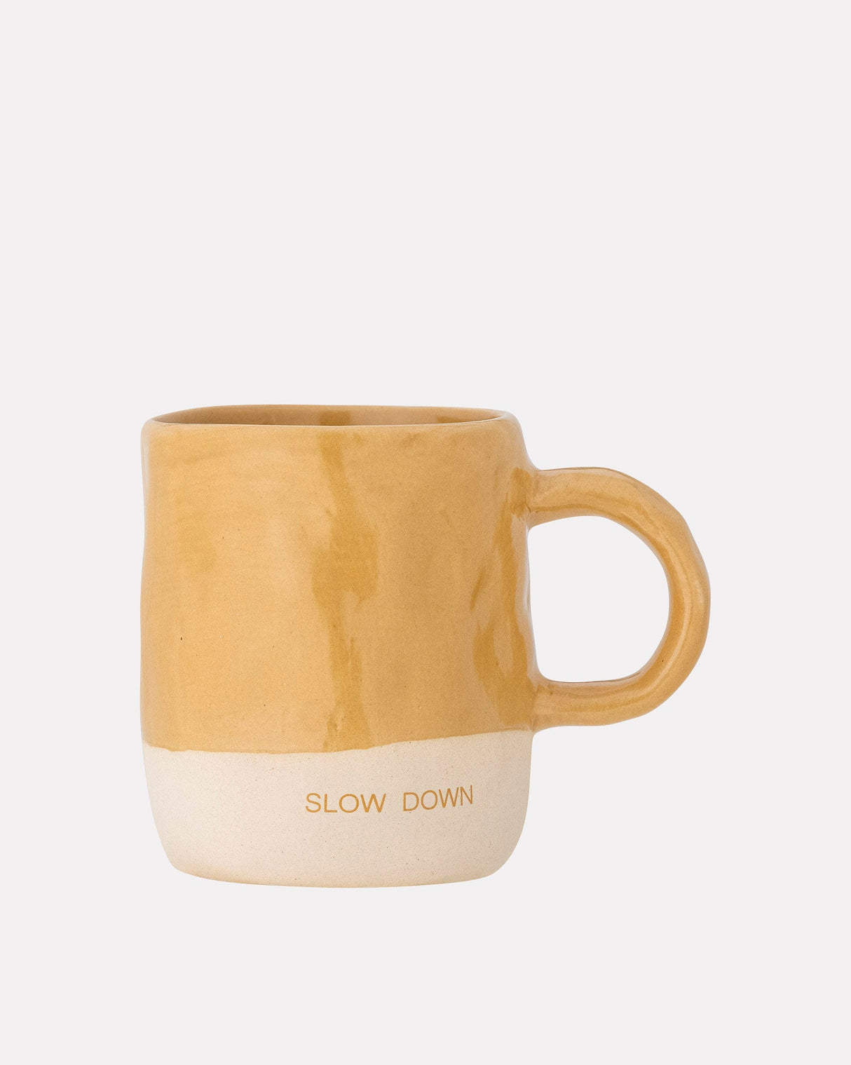Yellow-Neo-Slow-Down-Stoneware-Mug
