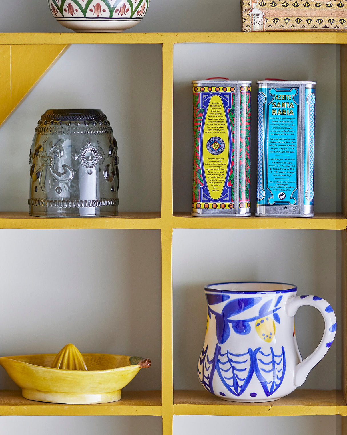 Lemon Sprig Blue Maxima Stoneware Mug