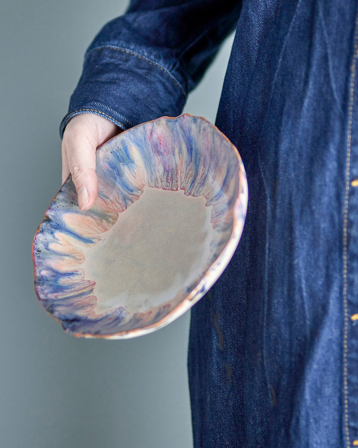 Blue Amalia Stoneware Bowl
