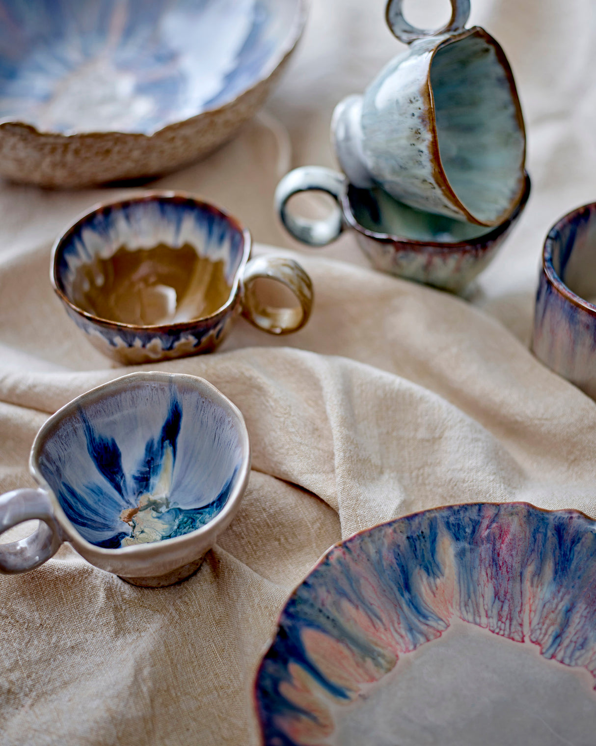 Blue Amalia Stoneware Bowl