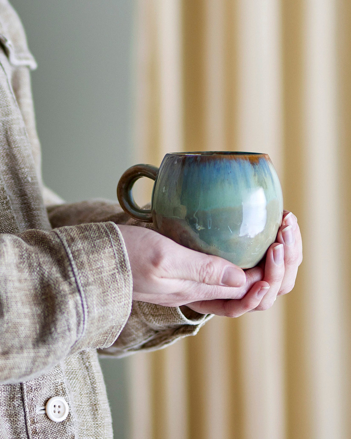 Green-Paula-Stoneware-Cup