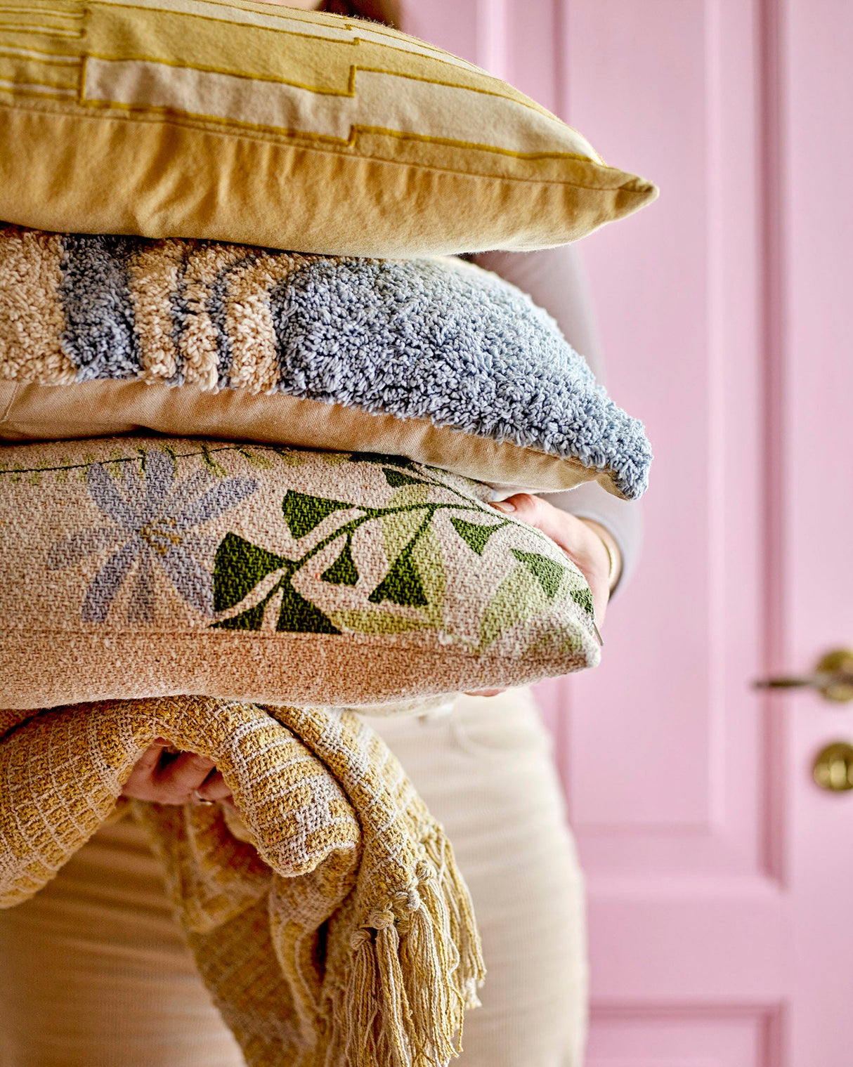 Blue Mist Wool Cushion