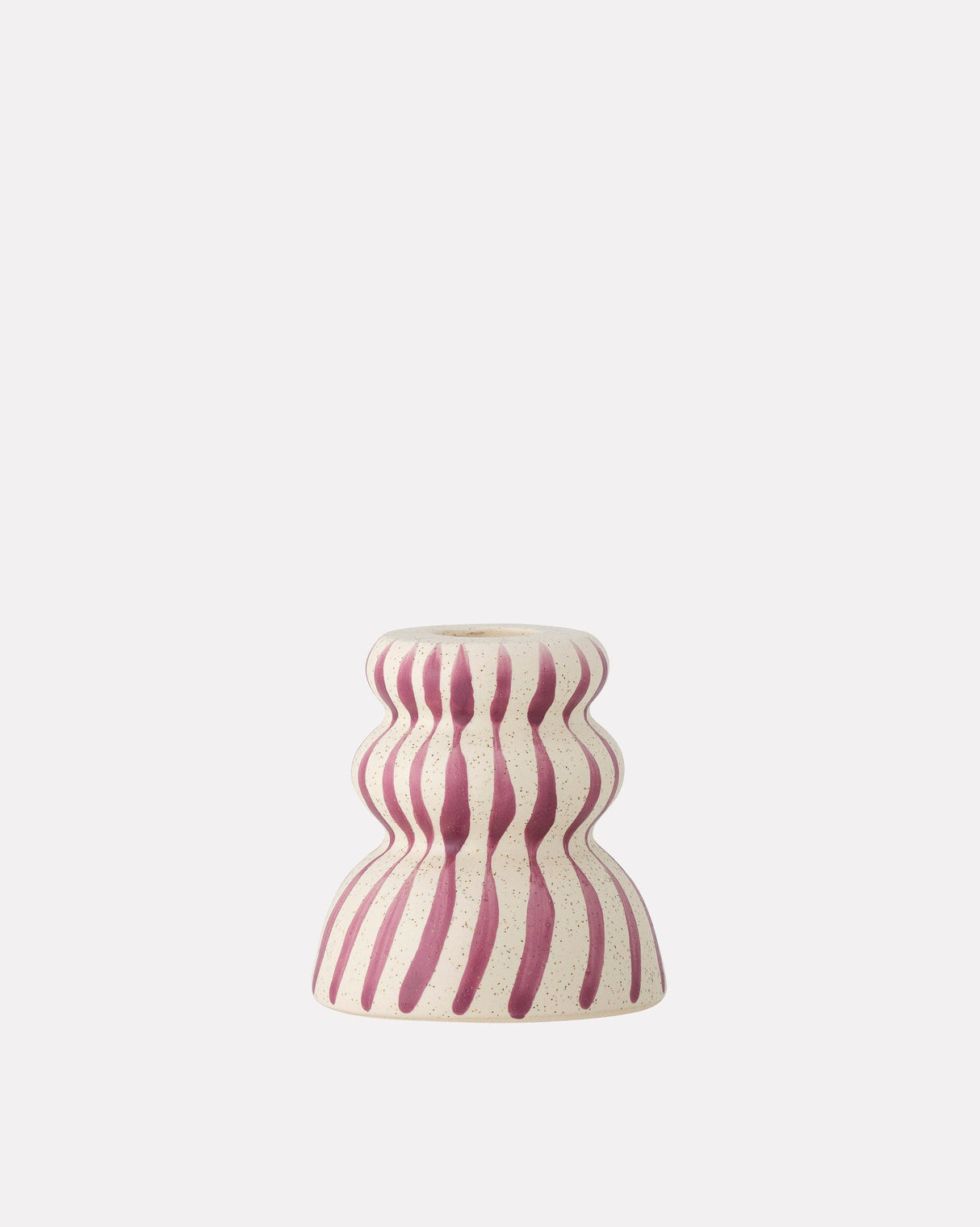 Purple-Gabin-Stoneware-Taper-Candle-Holder
