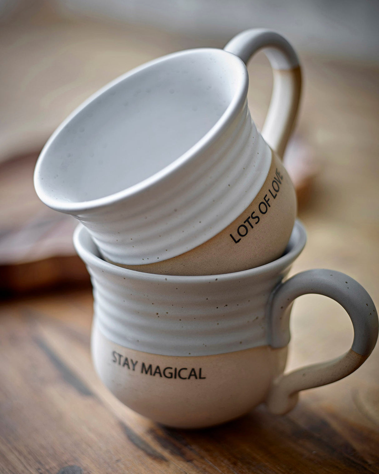 White Claire 'Lots of Love' Stoneware Cup