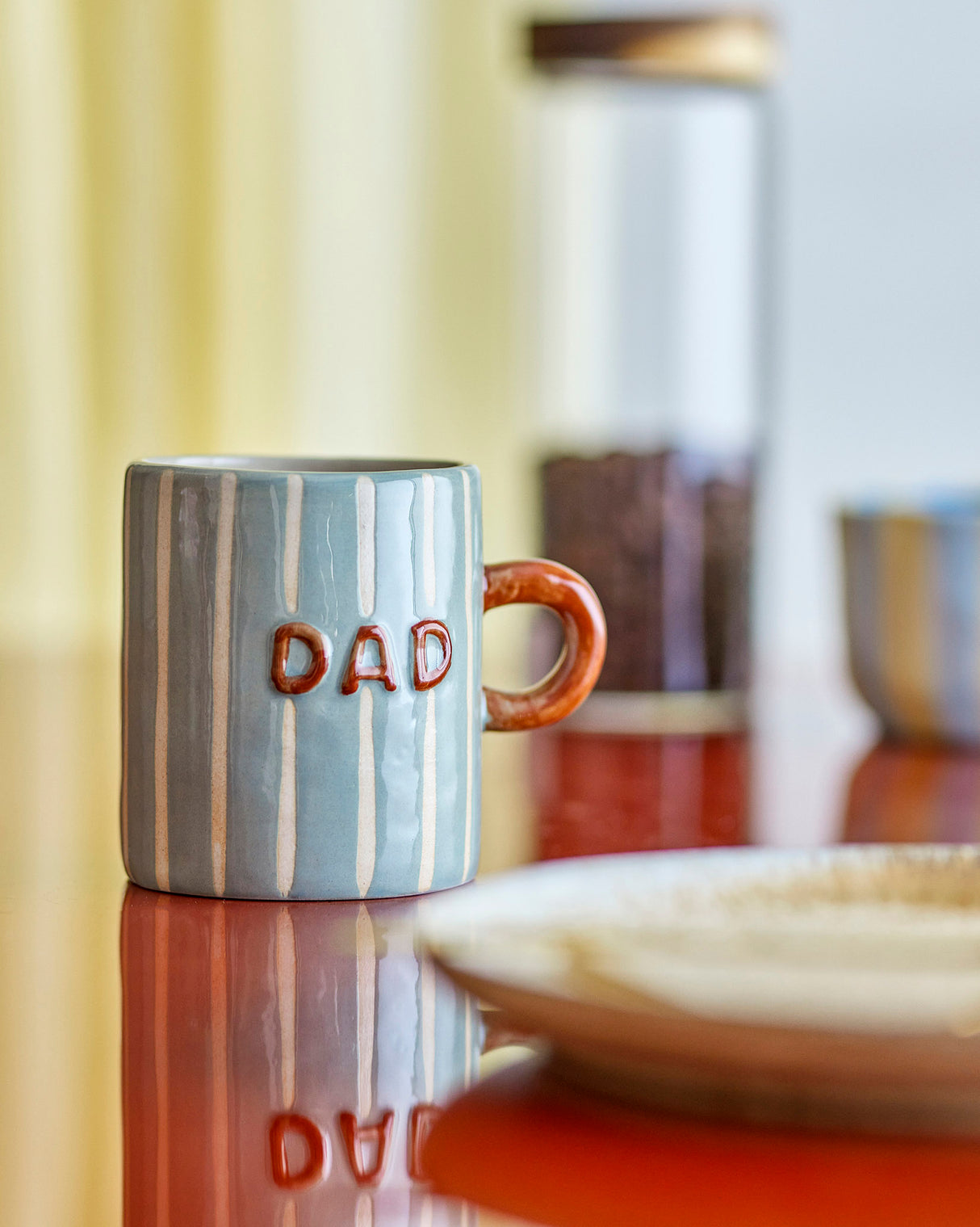Blue 'Dad' Cherish Stoneware Mug