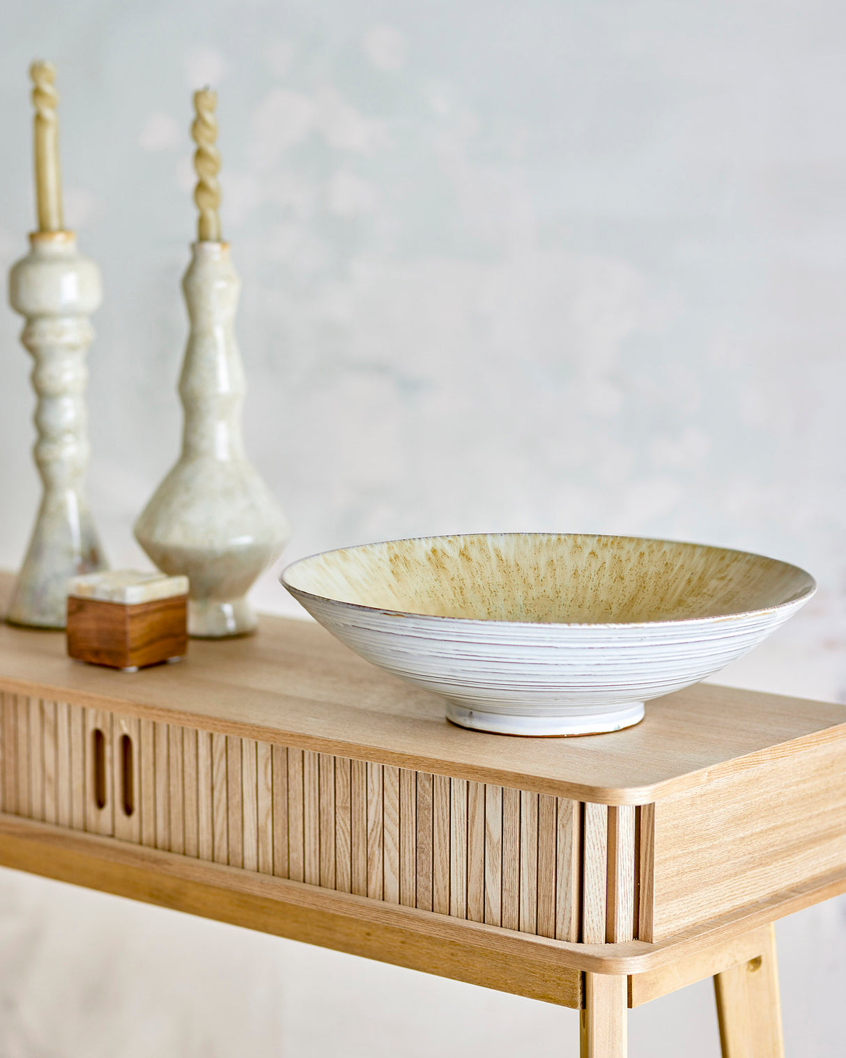 Natural Saskia Stoneware Bowl