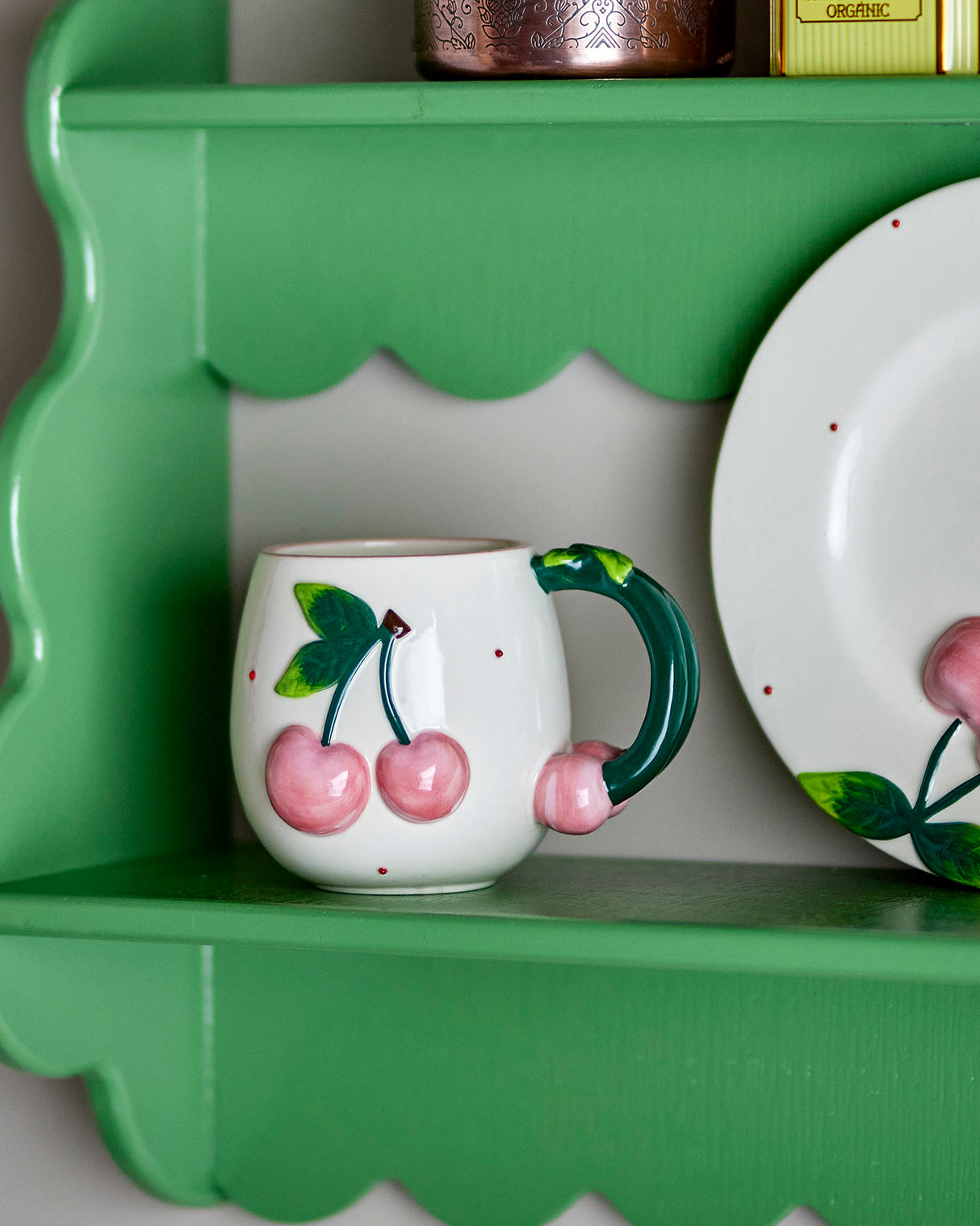 Rose Cherry Stoneware Mug
