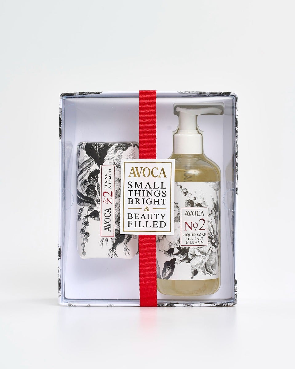 No. 2 Sea Salt & Lemon Gift Set - Soap Bar & Liquid Soap