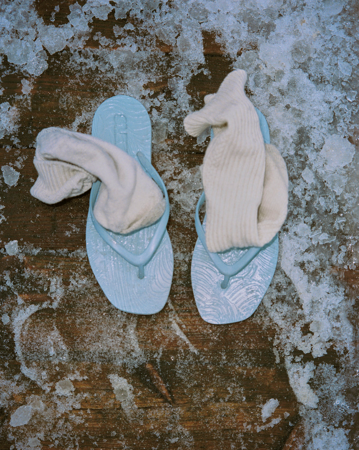 Angel Blue Sleepers Flip Flops