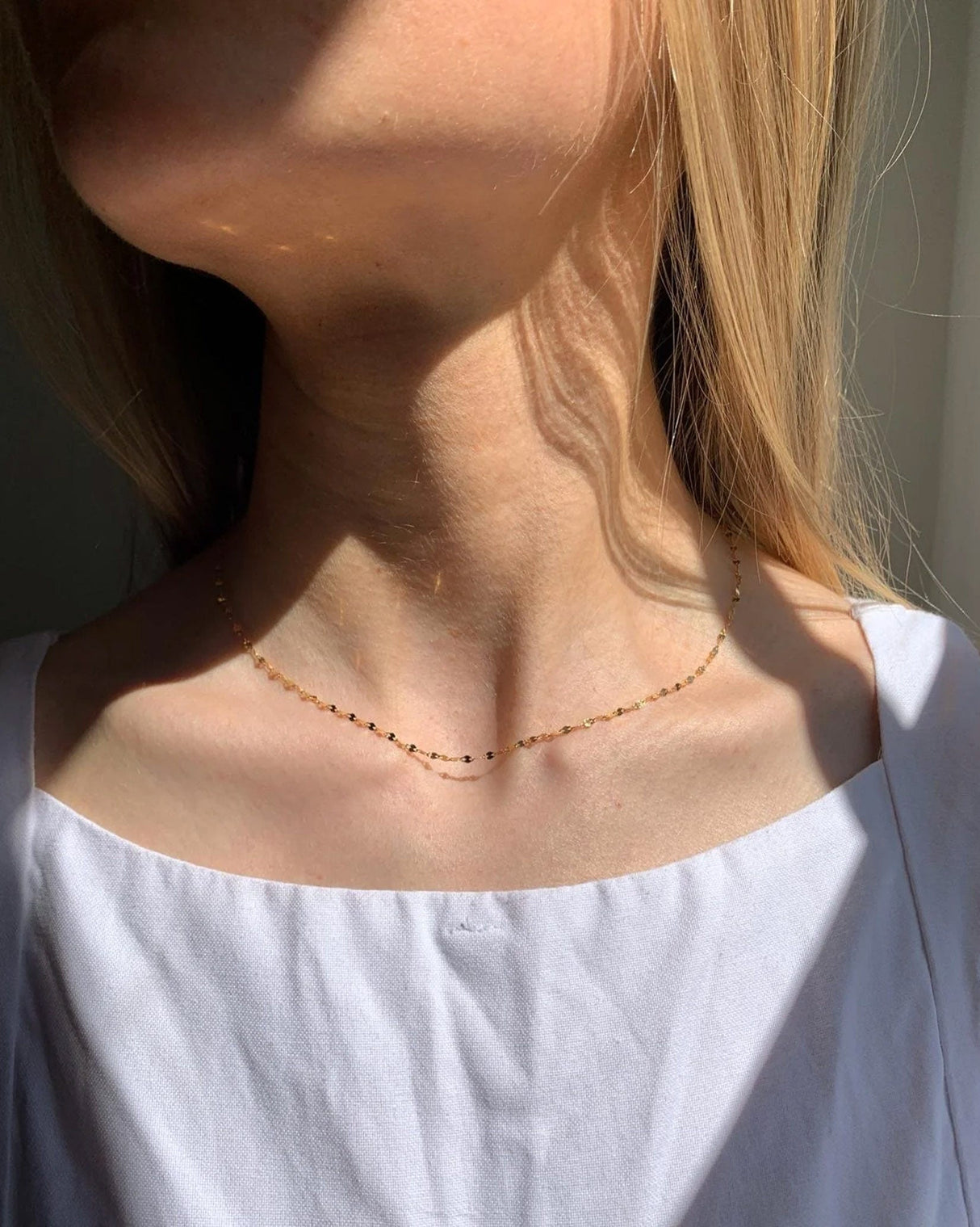 9kt Gold Diamond Cut Necklace